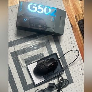 LG G502 wired gaming mouse.